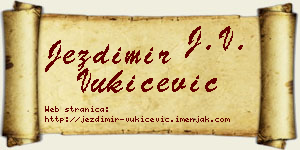 Jezdimir Vukičević vizit kartica